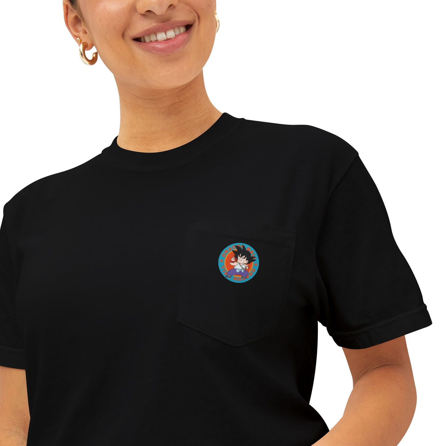 1980s Dragon Ball Bulma with Goku Unisex Heavy 100% Cotton T-Shirt