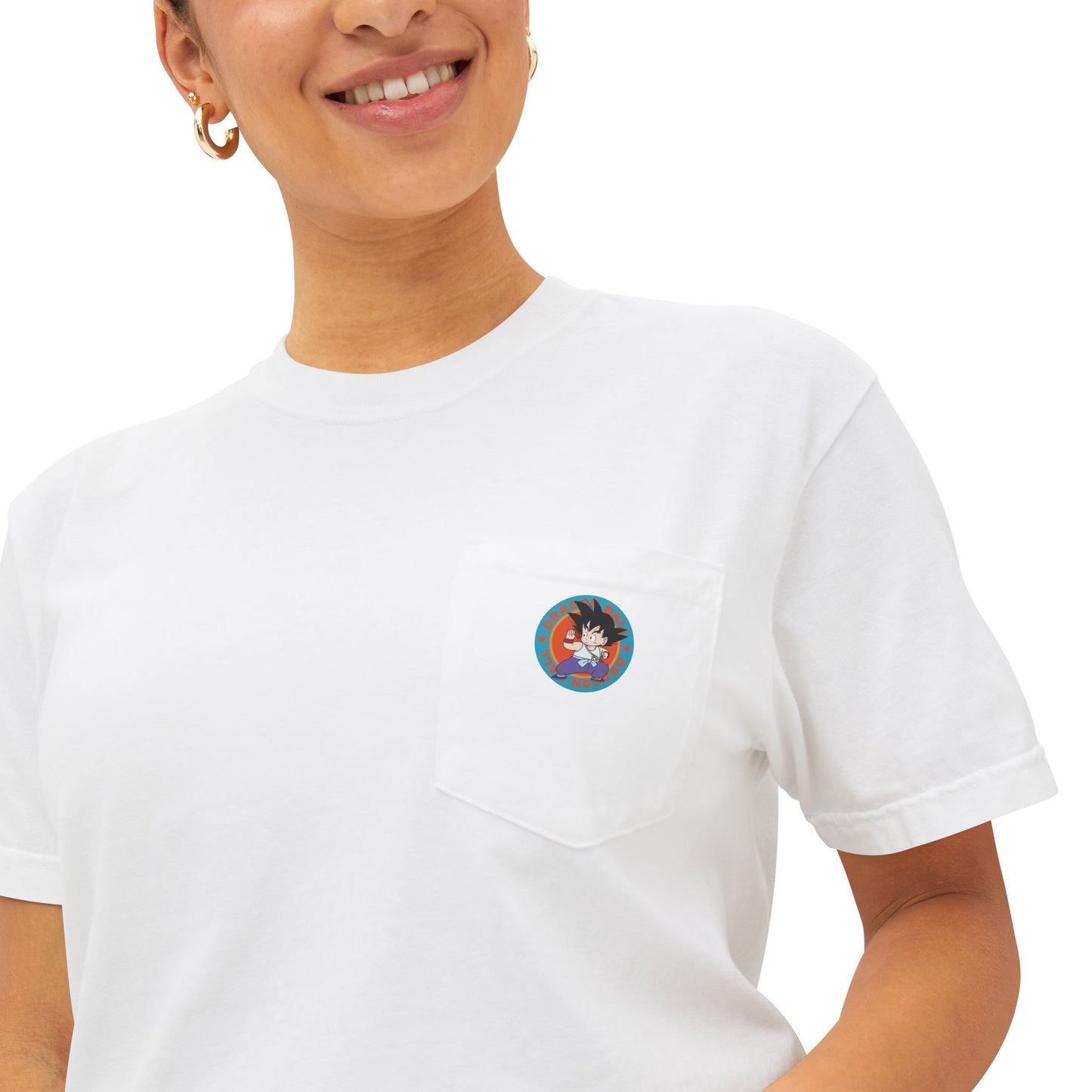 1980s Dragon Ball Bulma with Goku Unisex Heavy 100% Cotton T-Shirt